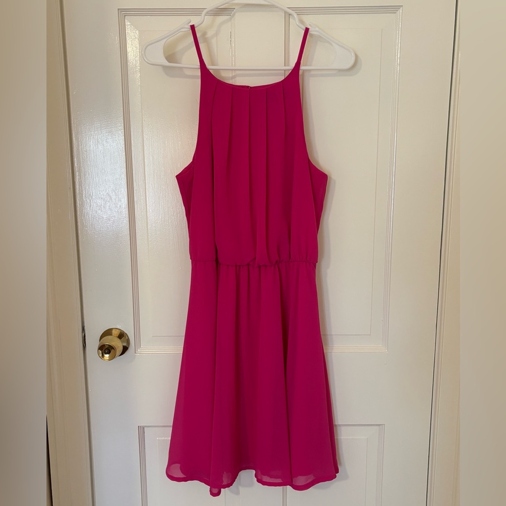 Blue Rain Pink Dress